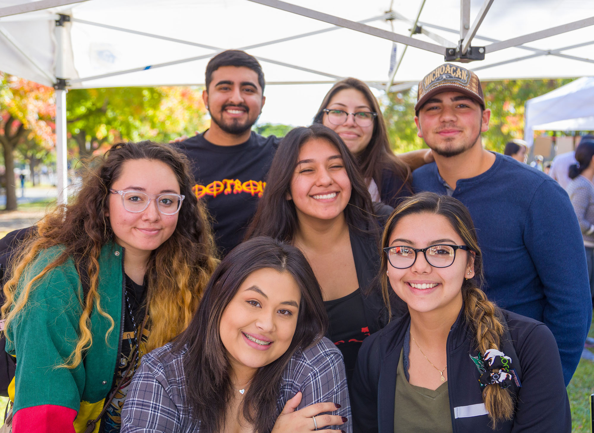 Group of Latino and Latina students at Sierra College